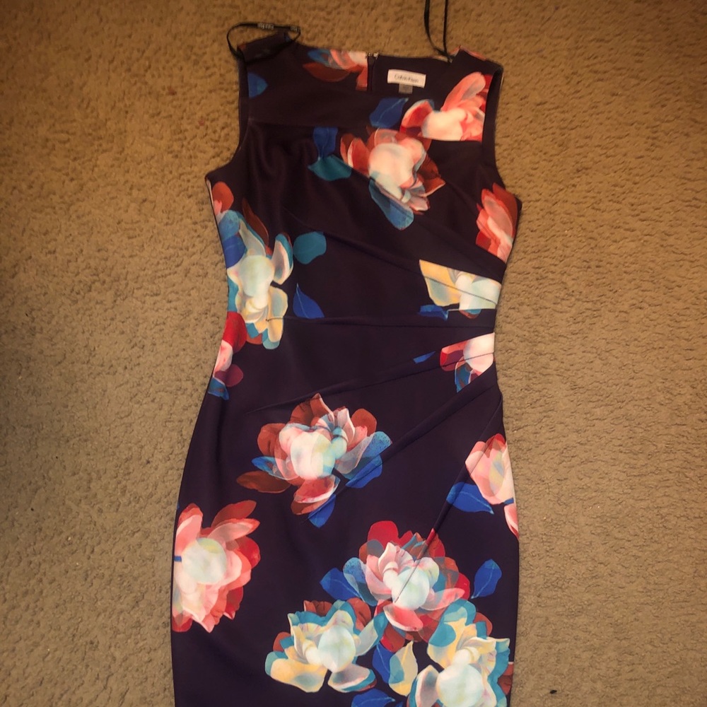 Floral sleeveless Calvin Klein dress
